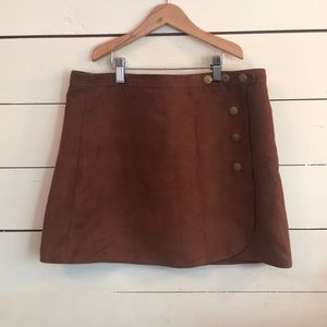Suede Mini Skirt